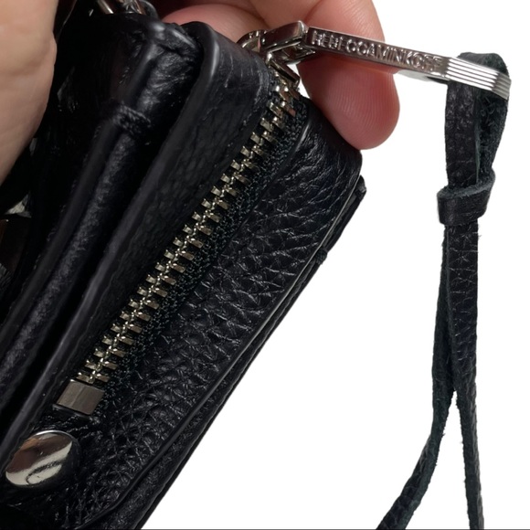 Rebecca Minkoff Black Leather Regan Crossbody Bag Purse Pebble Leather Small - Picture 8 of 12